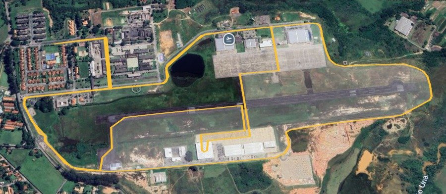 Mapa do percurso de 10km